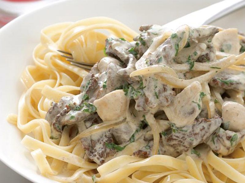 Fettuccine Stroganoff