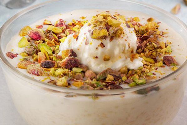 Rice Pudding With Ice Cream