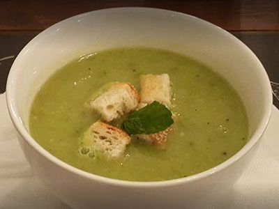 Green Pea With Mint Soup