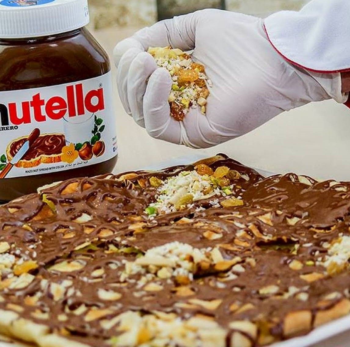 Nutella Chocolate With Nuts Pie