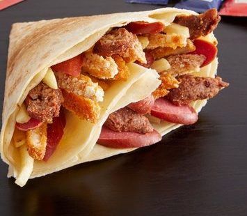 Sausage With Chicken Pane Crepe