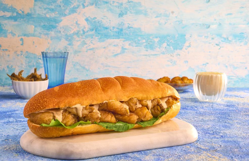 Fried fish fillet sandwich