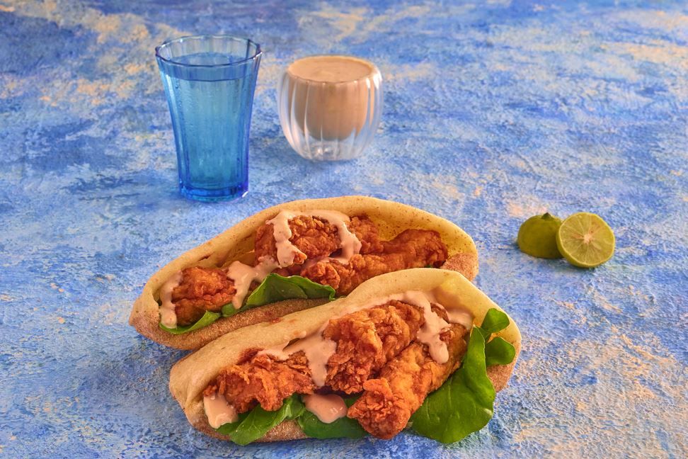 Butter fish fillet sandwich