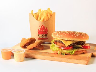Flame Royal Beef Burger Sandwich