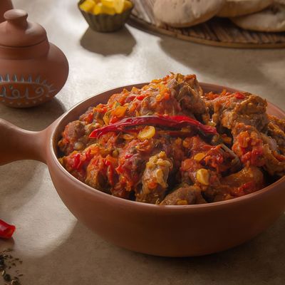Tongue and Lahmet Ras Casserole