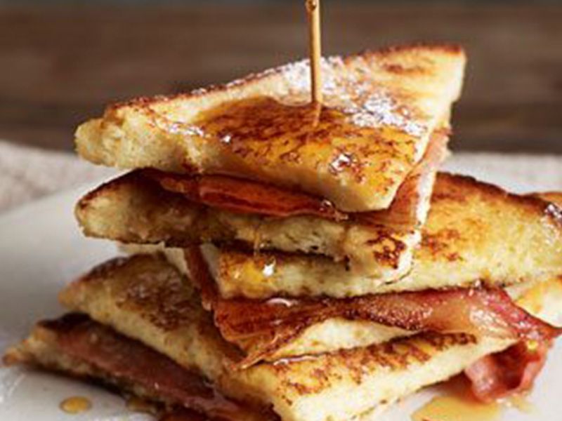 French Toast With Beef Bacon