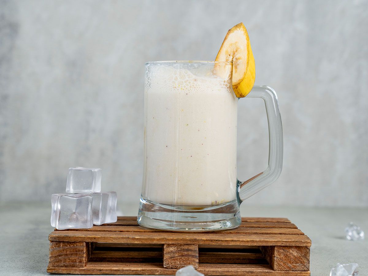 Banana with milk
