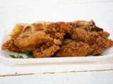 Fried Souvlaki Chicken Sandwich