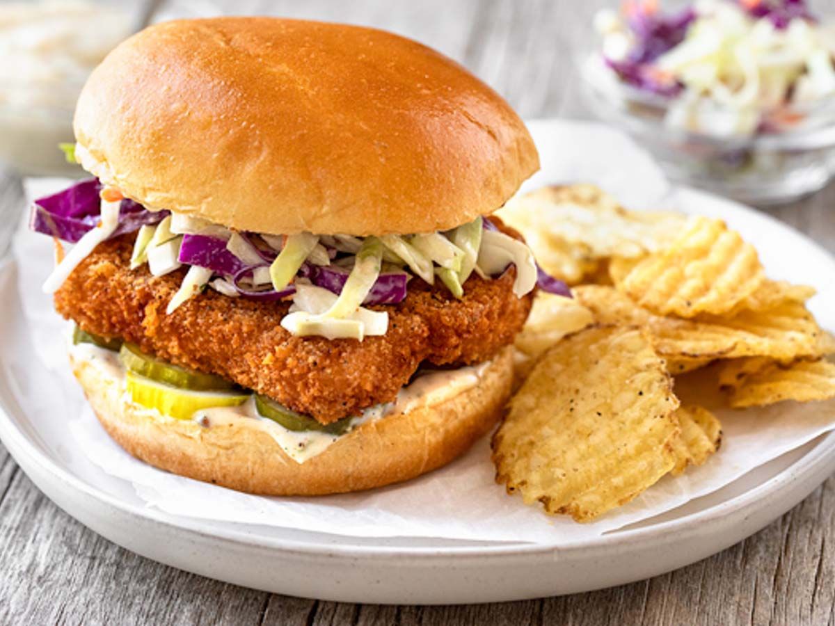 Combo Fried Fillet Fish Sandwich