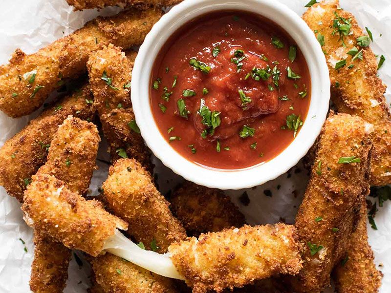 Fried Mozzarella Cheese