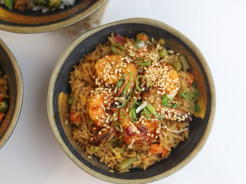 Fried Rice With Shrimps