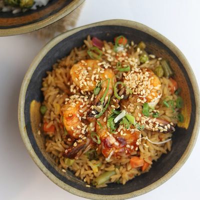 Fried Rice With Shrimps