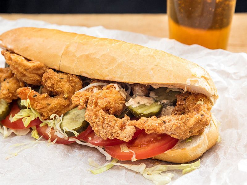 Shrimp Pane Sandwich