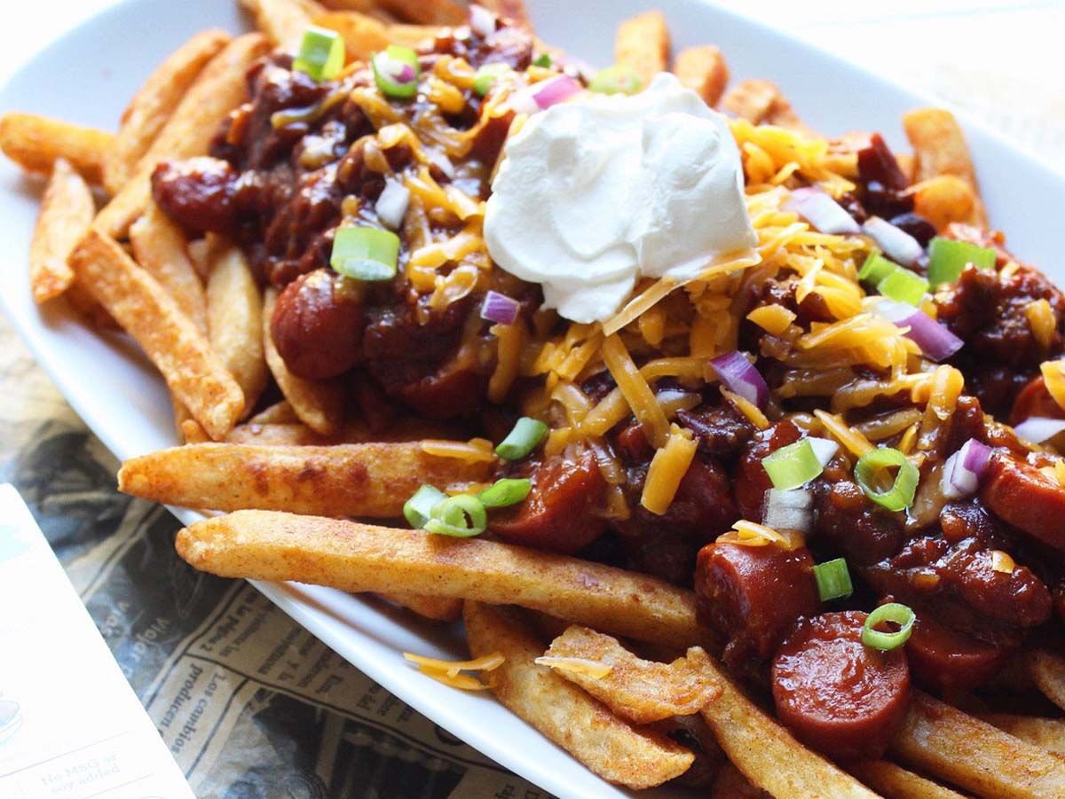 Hot dog fries