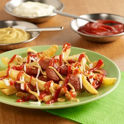 French Fries With Mexican Hot Dog