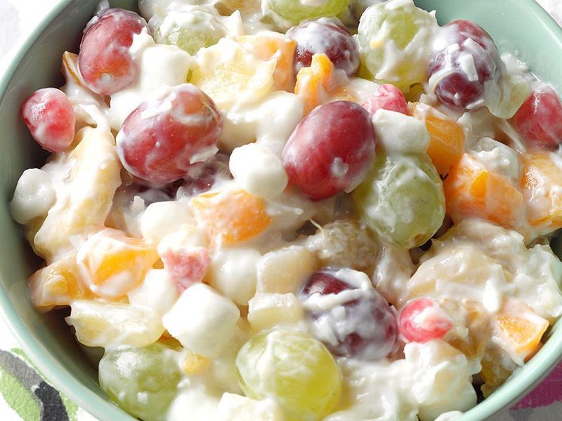 Fruit Salad With Ice Cream