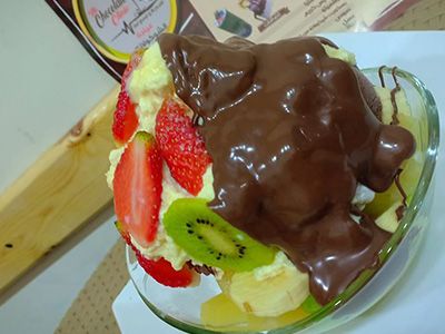 Nutella Chocolate Fruit Salad