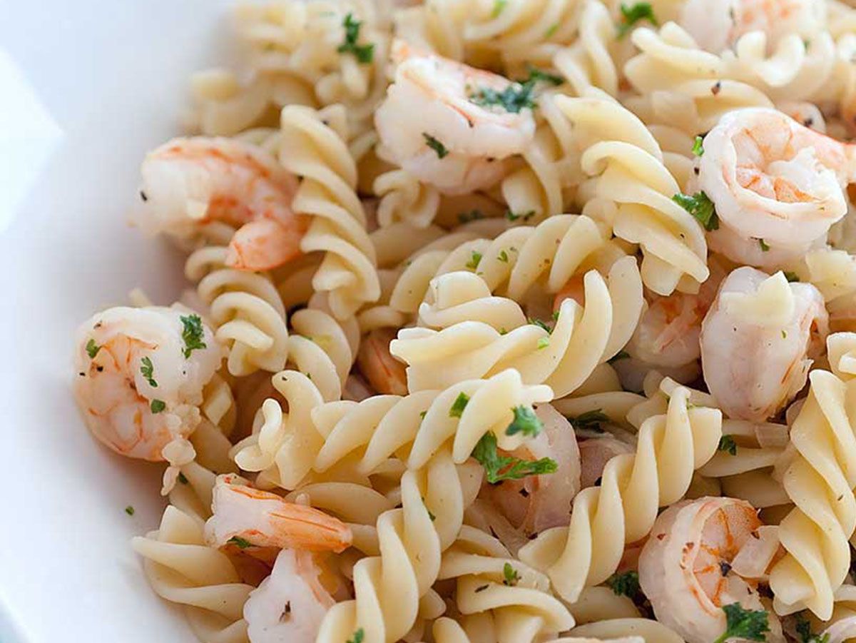 Fusilli Shrimps In Pink Sauce