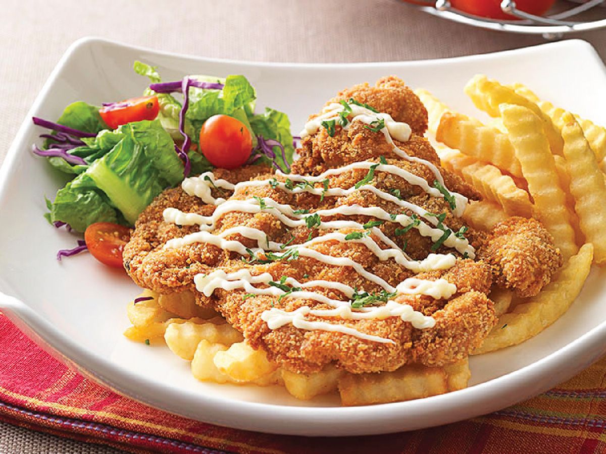 Golden Crispy Chicken Plate