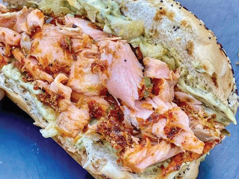 Gourmet Salmon Brown Panini