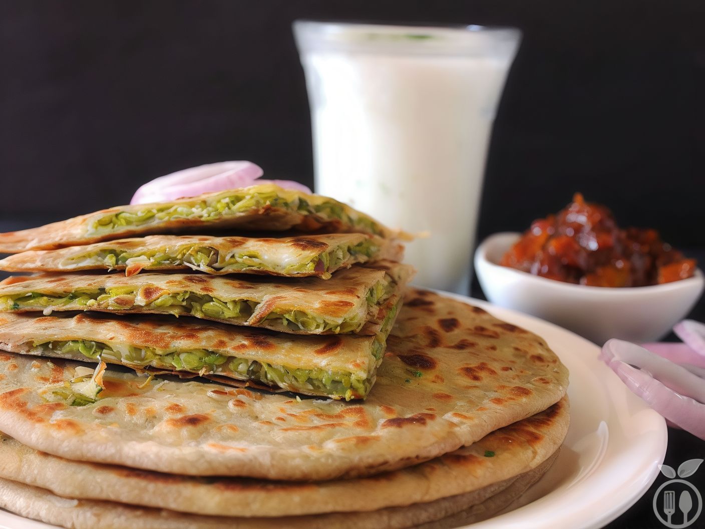 Stuffed Paratha With Cheese Bread