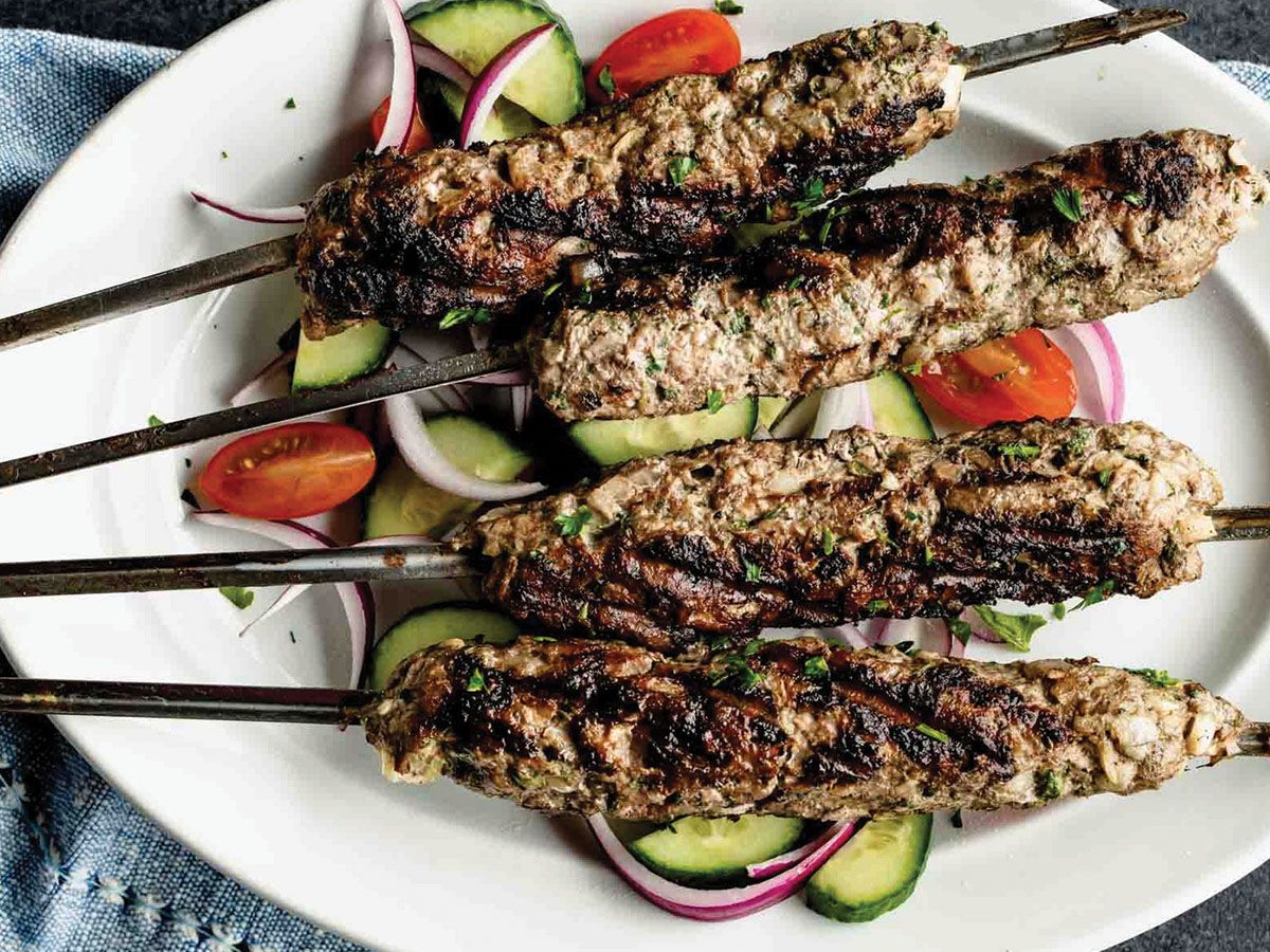 Grilled kofta meal