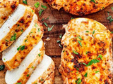 Grilled chicken breasts meal