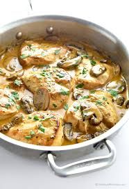 Grilled Chicken With Mushroom Sauce Platter