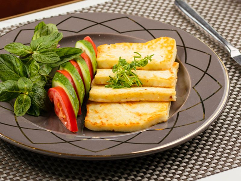 Grilled Halloumi Tartine