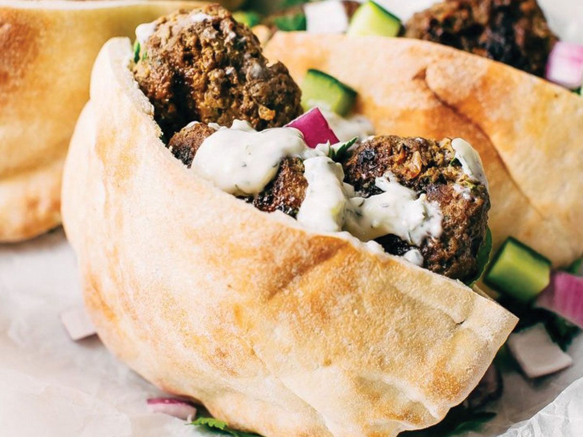 Grilled kofta sandwich