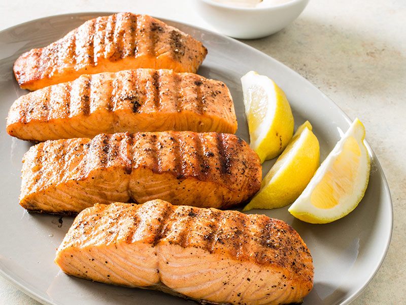 Grilled Salmon Platter