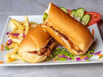 Charcoal Grilled Shish Tawook Sandwich