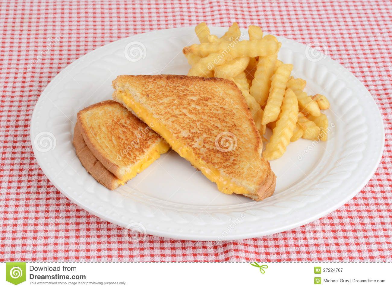 French Fries With Cheddar Cheese Sandwich