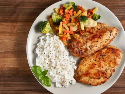 Grilled Chicken Vegie Rice