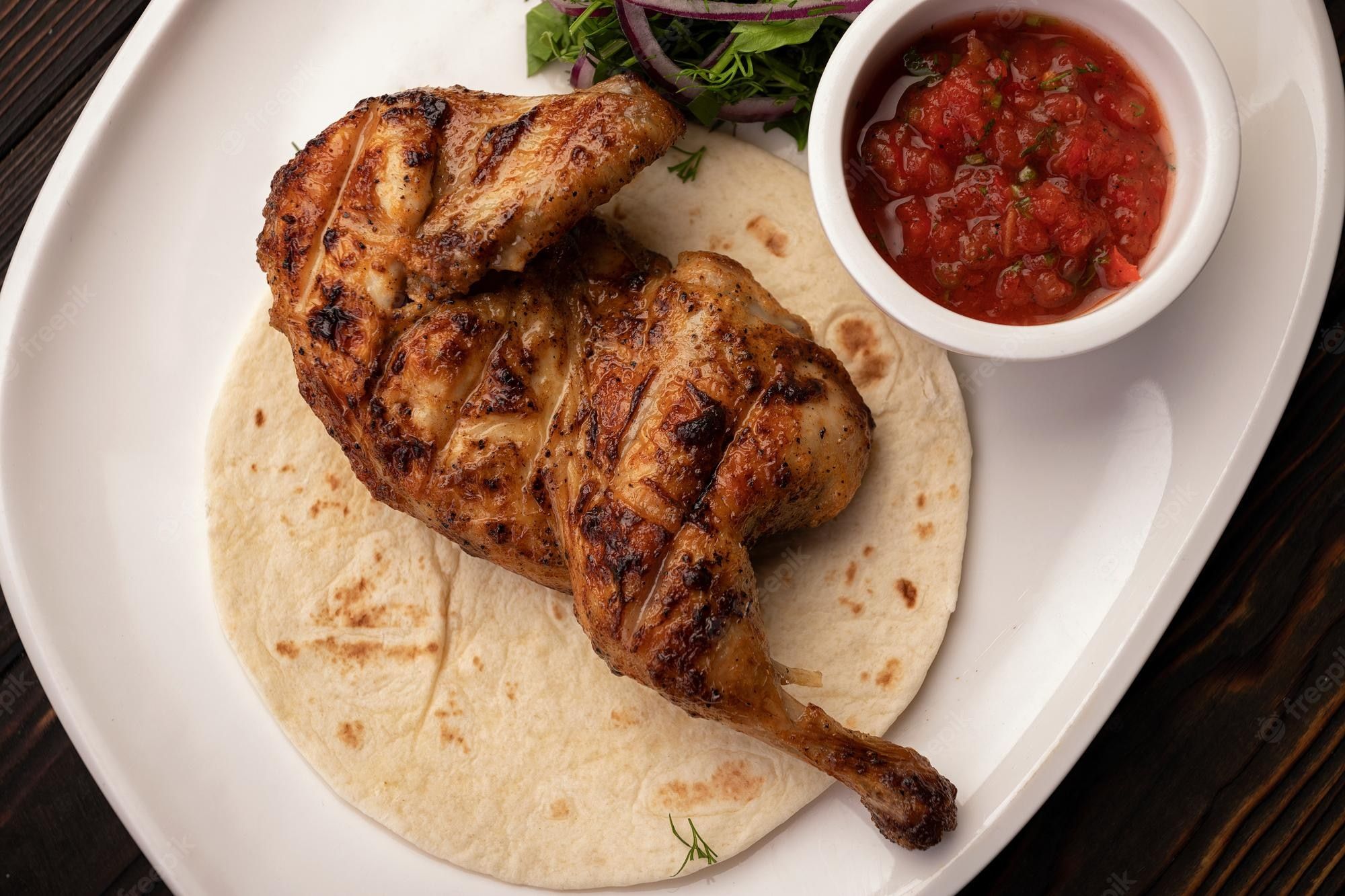 Half Grilled Chicken