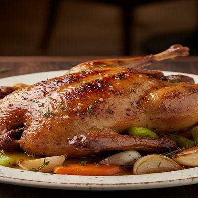 Roasted Half Duck Dish