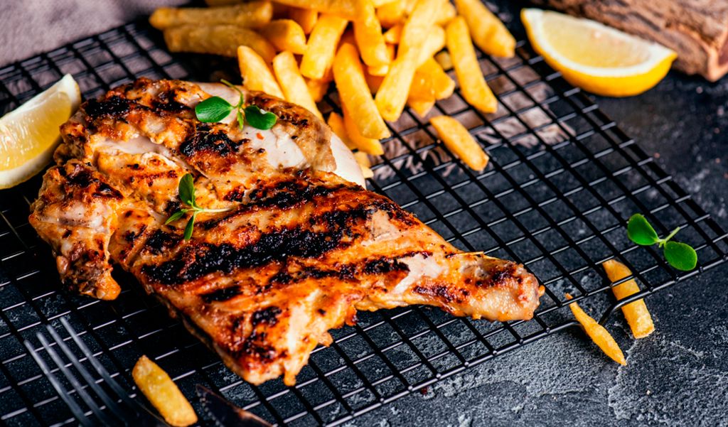 Half Charcoal Chicken
