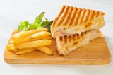 French Fries With Cheddar Sandwich