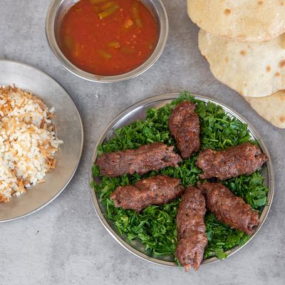 1/4 Kofta With Rice And Vegetables Meal