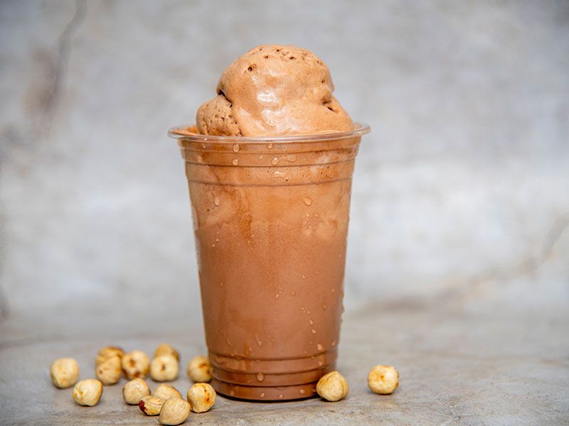 Hazelnut With Chocolate Juice