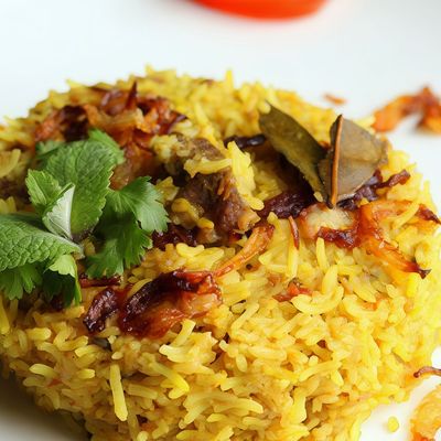 Healthy Beef Biryani Plate