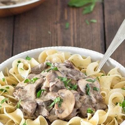 Healthy Beef Stroganoff