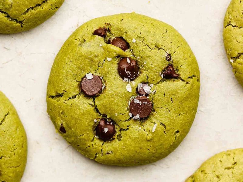 Matcha Chocolate Chips Cookies