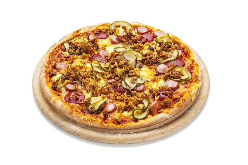 Large Hot Dog Pizza