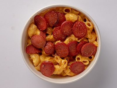 Hot Dog Mac And Cheese