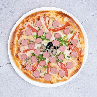 Hot Dog Oriental Pizza