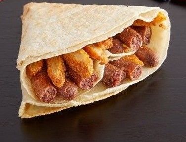 Chicken Strips With Sausage Crepe