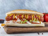 plain hot dog