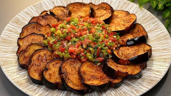 a box of fried eggplant