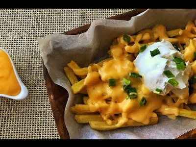 Potato dish with cheddar cheese and jalapeno